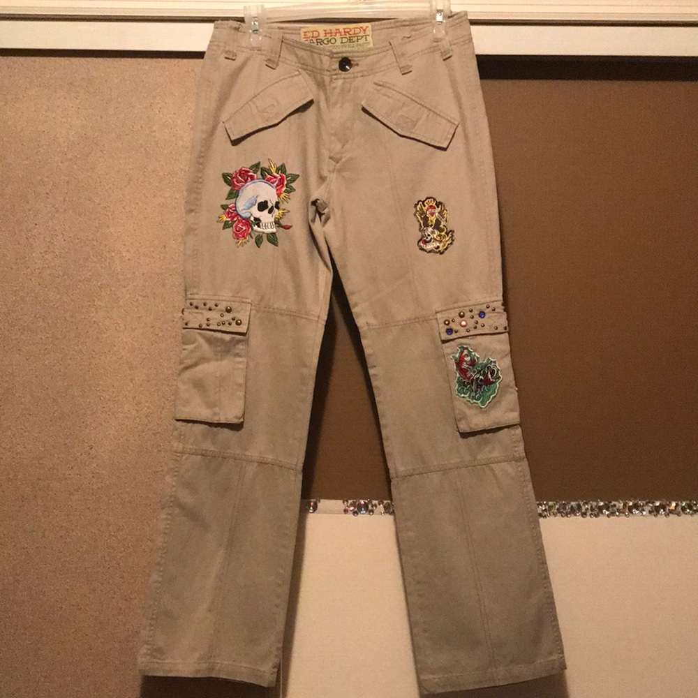 Ed Hardy Vintage Tattoo Twill Cargo Pant